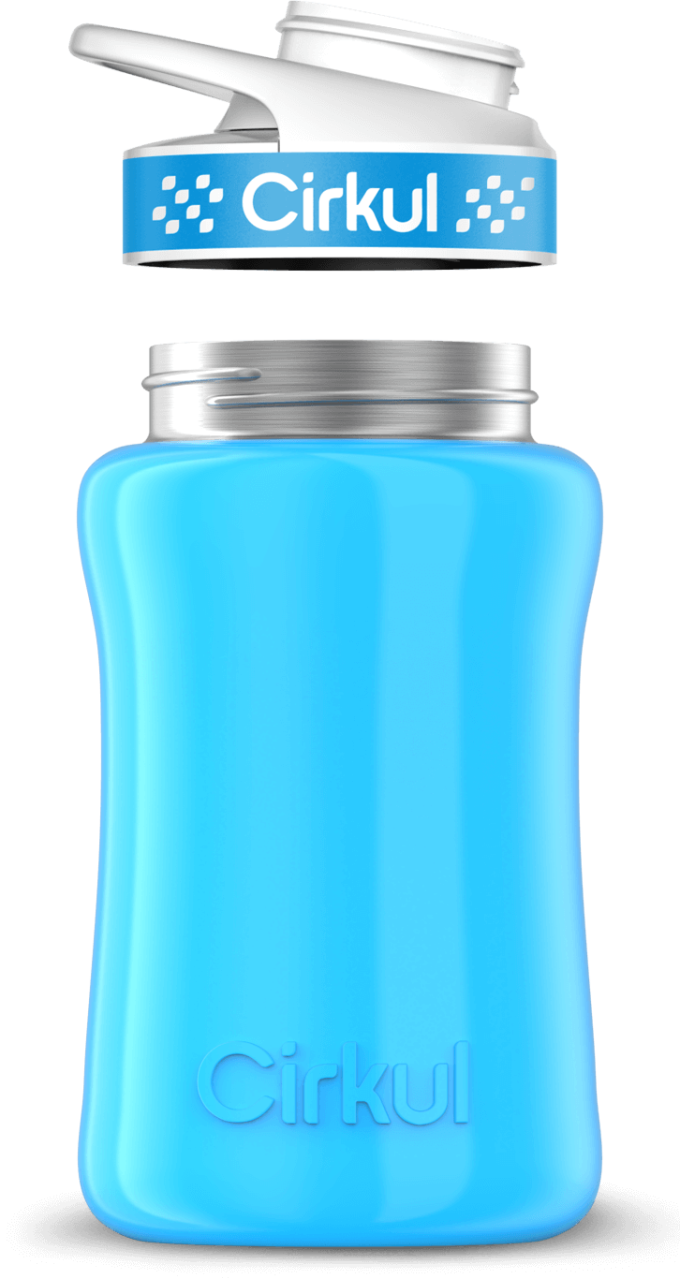 Add-on: 12oz. Stainless Steel Bottle & Comfort Grip Lid - Image 2