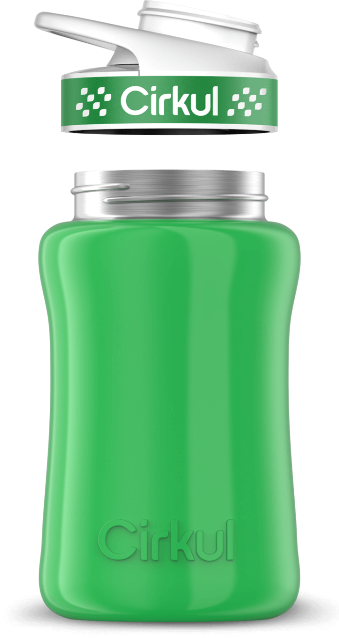 Add-on: 12oz. Stainless Steel Bottle & Comfort Grip Lid - Image 4