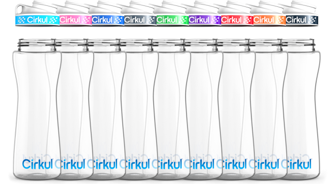22oz. Plastic Bottle & Comfort Grip Lid