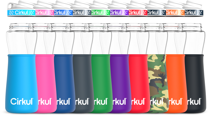 22oz. Plastic Bottle & Comfort Grip Lid + 22oz. Chill Sleeve