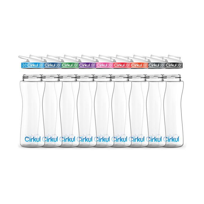 22oz. Plastic Bottle & Comfort Grip Lid