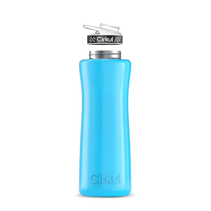 42oz. Stainless Steel Bottle & Comfort Grip Lid - Image 2