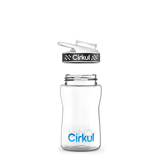 12oz. Plastic Bottle & Comfort Grip Lid - Image 2