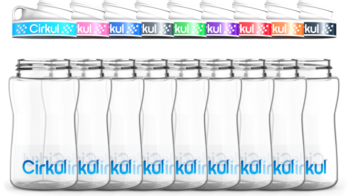 12oz. Plastic Bottle & Comfort Grip Lid